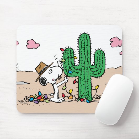 pinda's | Spike decoreert voor Kerstmis Muismat (Met muis)