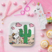 pinda's | Spike decoreert voor Kerstmis Papieren Bordje (Feest)