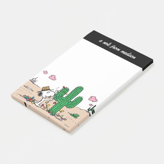 pinda's | Spike decoreert voor Kerstmis Post-it® Notes (Schuin)