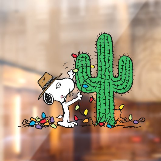 pinda's | Spike decoreert voor Kerstmis Raamsticker (Vel 2)