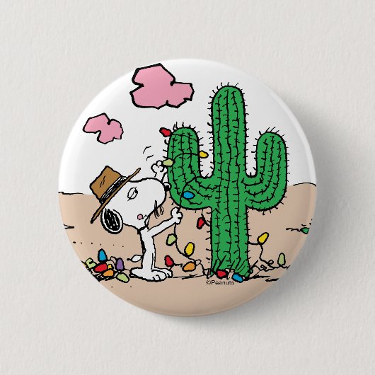pinda's | Spike decoreert voor Kerstmis Ronde Button 5,7 Cm (Voorkant)