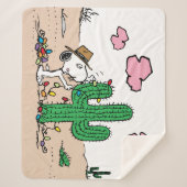 pinda's | Spike decoreert voor Kerstmis Sherpa Deken (Voorkant)