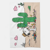 pinda's | Spike decoreert voor Kerstmis Theedoek (Verticaal)