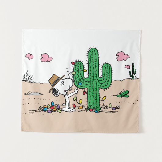 pinda's | Spike decoreert voor Kerstmis Wandkleed (Voorkant (horizontaal))