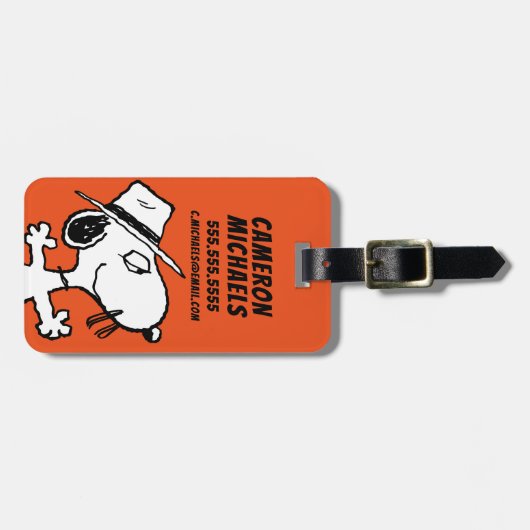 pinda's | Spike Smiling Bagagelabel (Voorkant horizontaal)