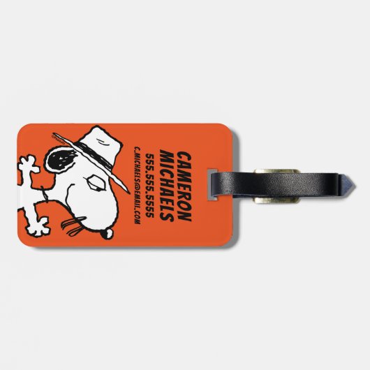 pinda's | Spike Smiling Bagagelabel (Achterkant horizontaal)