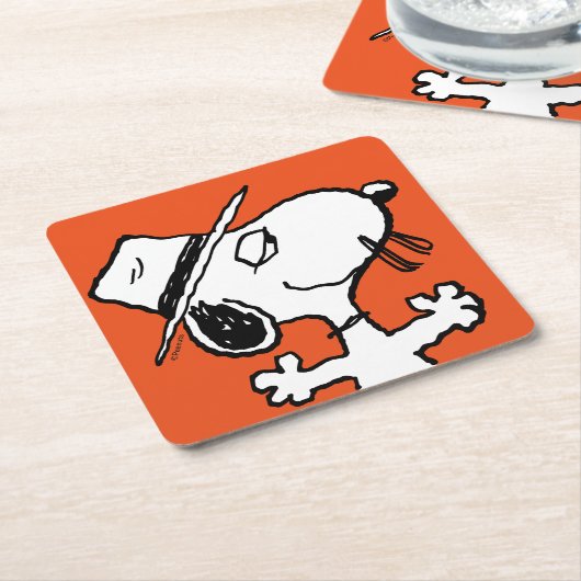 pinda's | Spike Smiling Kartonnen Onderzetters (Schuin)