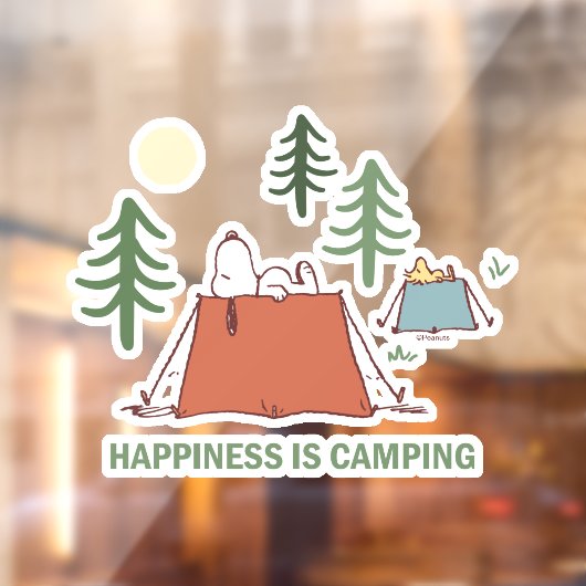 pinda's | Steigertenten voor snoep en bossen Raamsticker (Vel 2)