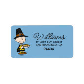 pinda's | Thanksgiving Charlie Brown Etiket (Voorkant)