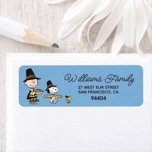 pinda's | Thanksgiving Charlie Brown Etiket (Insitu)