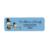 pinda's | Thanksgiving Charlie Brown Etiket (Voorkant)