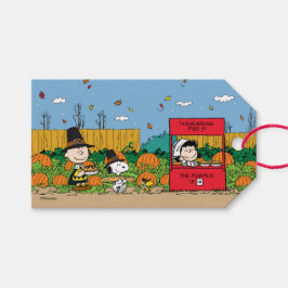 pinda's | Thanksgiving Charlie Brown | Naam toevoe Cadeaulabel