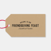 pinda's | Thanksgiving Charlie Brown | Naam toevoe Cadeaulabel (Achterkant Horizontaal)