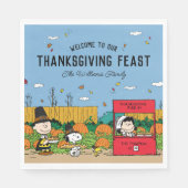 pinda's | Thanksgiving Charlie Brown | Naam toevoe Servet (Voorkant)