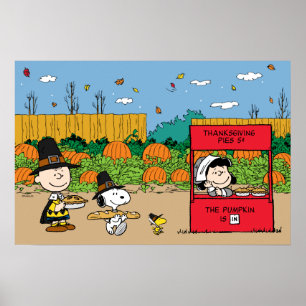 pinda's   Thanksgiving Charlie Brown Poster