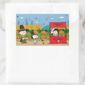 pinda's | Thanksgiving Charlie Brown Rechthoekige Sticker (Tas)