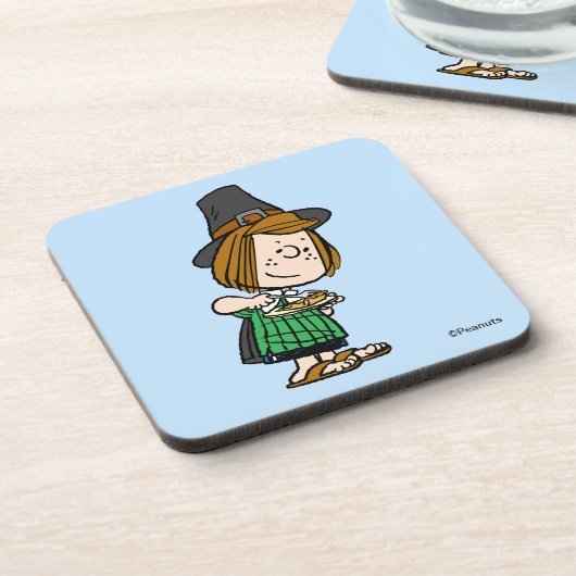 pinda's | Thanksgiving Peppermint Patty Bier Onderzetter (Linkerzijde)