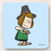pinda's | Thanksgiving Peppermint Patty Bier Onderzetter (Voorkant)