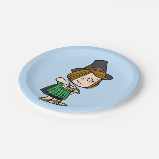 pinda's | Thanksgiving Peppermint Patty Papieren Bordje (Gekanteld)