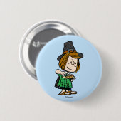 pinda's | Thanksgiving Peppermint Patty Ronde Button 5,7 Cm (Voorkant /achterkant)