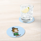 pinda's | Thanksgiving Peppermint Patty Ronde Kartonnen Onderzetter (Insitu)