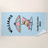 pinda's | Vacature van de familie Woodstock-Beach Strandlaken (Voorkant)