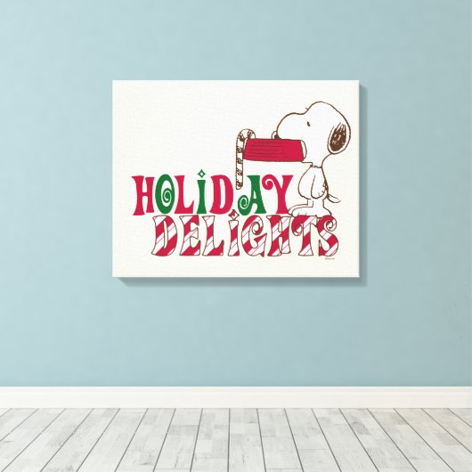 pinda's | Vakantiedagen Canvas Afdruk (Insitu (Houten vloer))