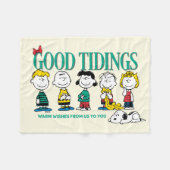 pinda's | Vakantiedagen Fleece Deken (Voorkant (Horizontaal))