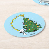 pinda's | Vakantievorming Ronde Kartonnen Onderzetter (Gebogen)