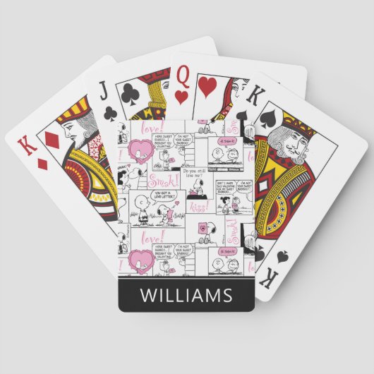 pinda's | Valentijn hartpatroon speelkaarten (Achterkant)