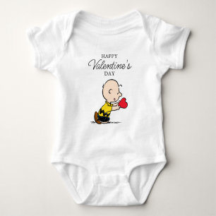 pinda's Valentijnsdag Charlie Brown Red Heart Romper