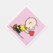 pinda's | Valentijnsdag Charlie Brown Red Heart Servet (Hoek)