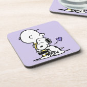 pinda's | VALENTIJNSDAG | Charlie Brown & Snoopy Bier Onderzetter (Linkerzijde)