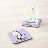 pinda's | VALENTIJNSDAG | Charlie Brown & Snoopy Bier Onderzetter (Rechterzijde)