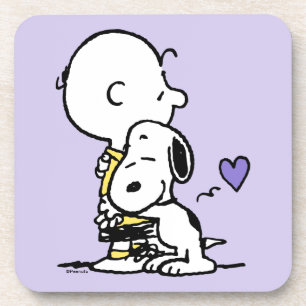 pinda's VALENTIJNSDAG Charlie Brown & Snoopy Bier Onderzetter