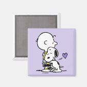 pinda's | VALENTIJNSDAG | Charlie Brown & Snoopy Magneet (Voorkant / Achterkant)