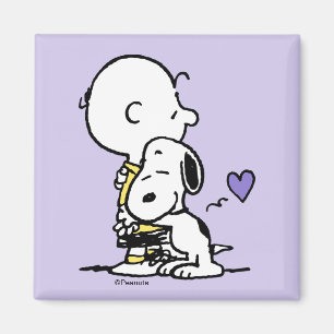 pinda's   VALENTIJNSDAG   Charlie Brown & Snoopy Magneet