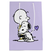 pinda's | VALENTIJNSDAG | Charlie Brown & Snoopy Medium Cadeauzakje (Achterkant)