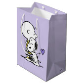pinda's | VALENTIJNSDAG | Charlie Brown & Snoopy Medium Cadeauzakje (Achterkant Gekanteld)