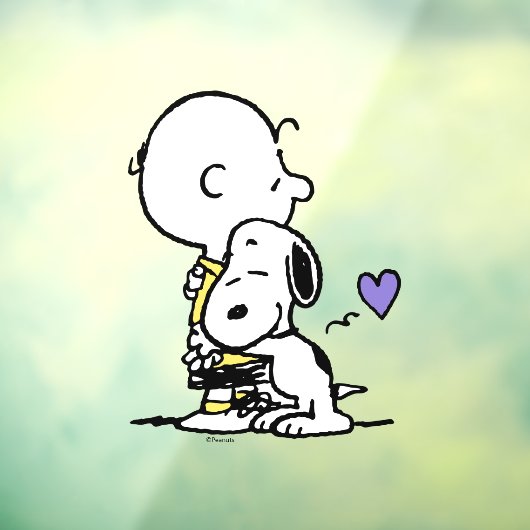 pinda's | VALENTIJNSDAG | Charlie Brown & Snoopy Raamsticker (Vel 3)