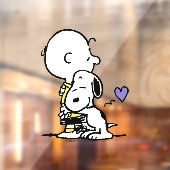 pinda's | VALENTIJNSDAG | Charlie Brown & Snoopy Raamsticker (Vel 2)