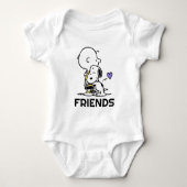 pinda's | VALENTIJNSDAG | Charlie Brown & Snoopy Romper (Voorkant)