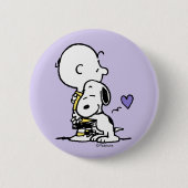 pinda's | VALENTIJNSDAG | Charlie Brown & Snoopy Ronde Button 5,7 Cm (Voorkant)