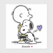 pinda's | VALENTIJNSDAG | Charlie Brown & Snoopy Sticker (Vel)