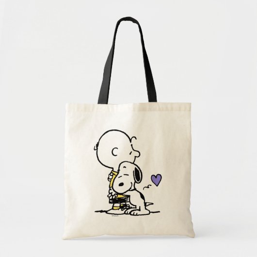 pinda's | VALENTIJNSDAG | Charlie Brown & Snoopy Tote Bag (Voorkant)