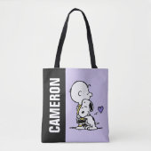 pinda's | VALENTIJNSDAG | Charlie Brown & Snoopy Tote Bag (Voorkant)