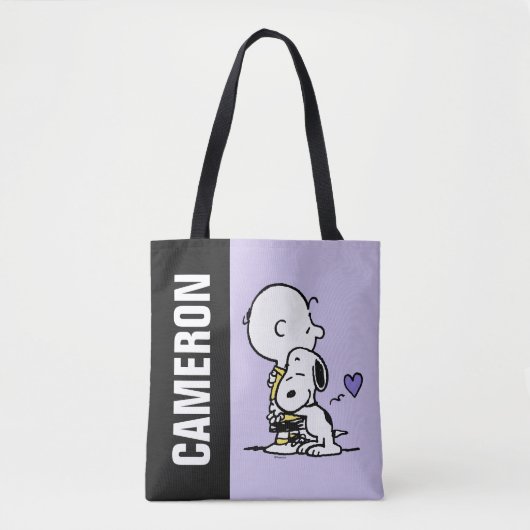 pinda's | VALENTIJNSDAG | Charlie Brown & Snoopy Tote Bag (Voorkant)