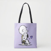 pinda's | VALENTIJNSDAG | Charlie Brown & Snoopy Tote Bag (Voorkant)