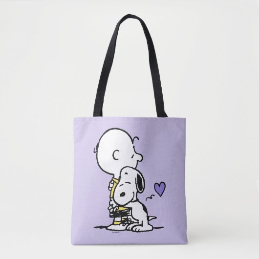 pinda's | VALENTIJNSDAG | Charlie Brown & Snoopy Tote Bag (Voorkant)