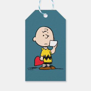 pinda's Valentijnsdag Charlie Brown Valentijn Cadeaulabel